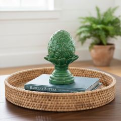 Decorative Ceramic Green Artichoke Accent 9.5 Inch