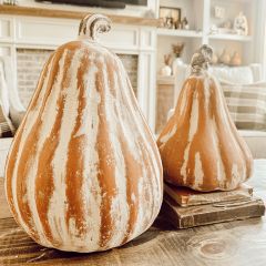 Decorative Clay Pumpkin Gourd