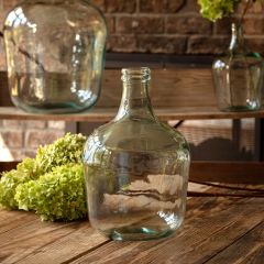Decorative Clear Bottle Vase 16.5 Inch