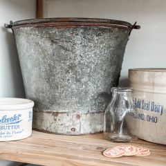 Found Dairy Bucket
