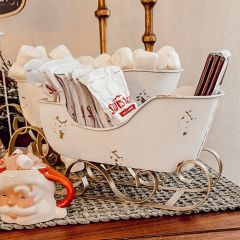 Decorative Distressed Sleigh Set of 2