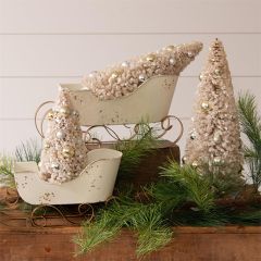 Decorative Distressed Sleigh Set of 2