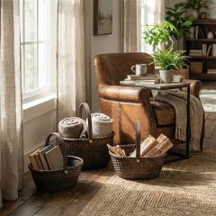 Decorative Egg Gathering Basket Set of 3