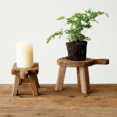Decorative Fir Wood Display Pedestal