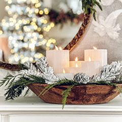 Decorative Found Teak Wood Bowl