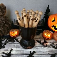 Decorative Ghost Clothespin Set of 24