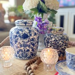 Decorative Ginger Jar Container