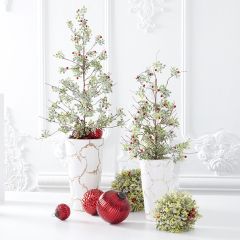 Decorative Glittered Mistletoe Tree