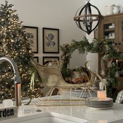 Decorative Gold Sleigh