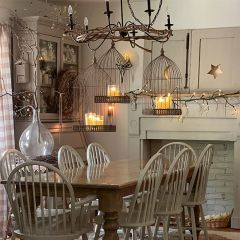 Decorative Hanging Metal Birdcage Set of 3