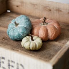 Decorative Harvest Pumpkin Set of 3