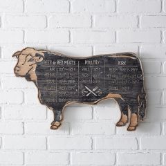 Decorative Meat Market Wood Sign