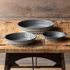 Decorative Metal Bird Bowl Tray Set of 3