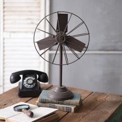 Decorative Metal Tabletop Fan