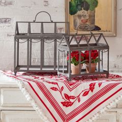 Decorative Metal Terrarium Set of 2