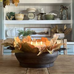 Decorative Metal Tub With Handles