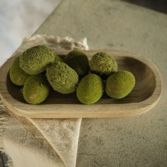Decorative Mossy Egg Set of 9