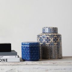 Decorative Pattern Ginger Jar Container