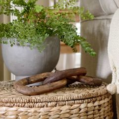 Decorative Reclaimed Wood Chain Link Decor