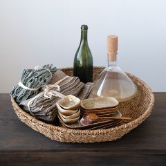 Decorative Round Seagrass Tray