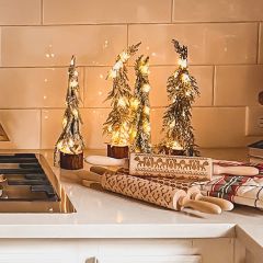 Decorative Tabletop LED Fir Trees Set of 4