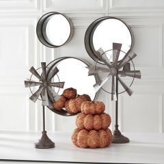 Decorative Tabletop Rustic Windmill Set of 2