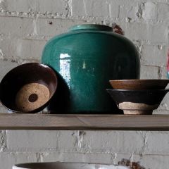 Decorative Vintage Clay Rice Bowl