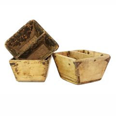 Decorative Vintage Wood Rice Container