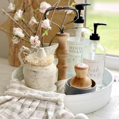 Decorative Wood and Metal Tray