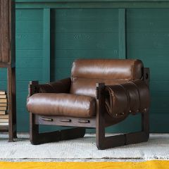 Deep Seat Leather Armchair