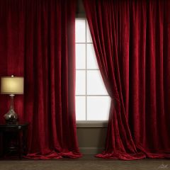Deep Velvet Curtain Panel Set of 2