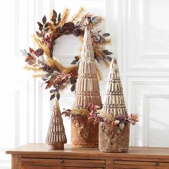 Deer Head Cement Planter Set of 2