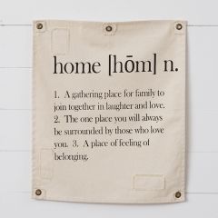 Definition of Home Canvas Wall Hanging