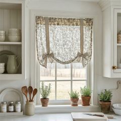 Delicate Florals Roman Window Valance