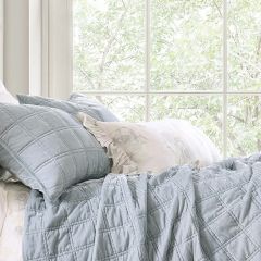 Delicate Florals Ruffled Accent Pillow