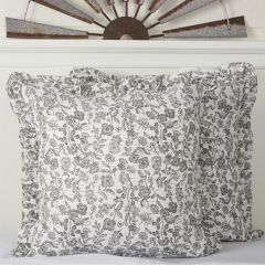 Delicate Florals Ruffled Euro Sham