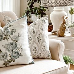 Delicate Rose Bouquet Pillow Cover Square