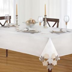 Delicate Snowflake Cutout Tablecloth