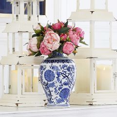 Vintage Inspired Ceramic Belly Vase