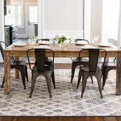 Diamond Geo Fringed Area Rug