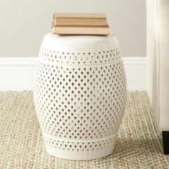 Diamond Lattice Drum Garden Stool