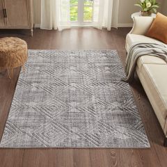 Diamond Pattern Modern Farmhouse Area Rug