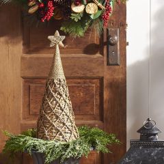 Diamond Pattern Seagrass Christmas Tree 26 Inch