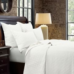 Diamond Print Cotton Quilt and Sham Set