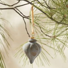 Dimensional Glass Teardrop Ornament Set of 2