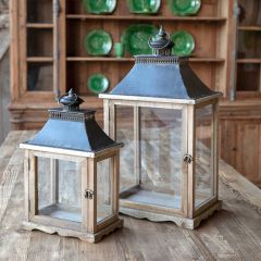 Display Style Candle Lantern Set of 2
