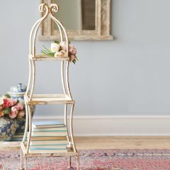 Distressed 3 Tier Standing Shelf