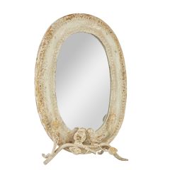 Distressed Birds On A Branch Table Mirror