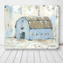 Distressed Blue Hue Barn Wall Art