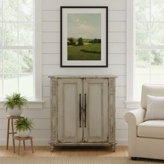 Distressed Casual Storage Cabinet